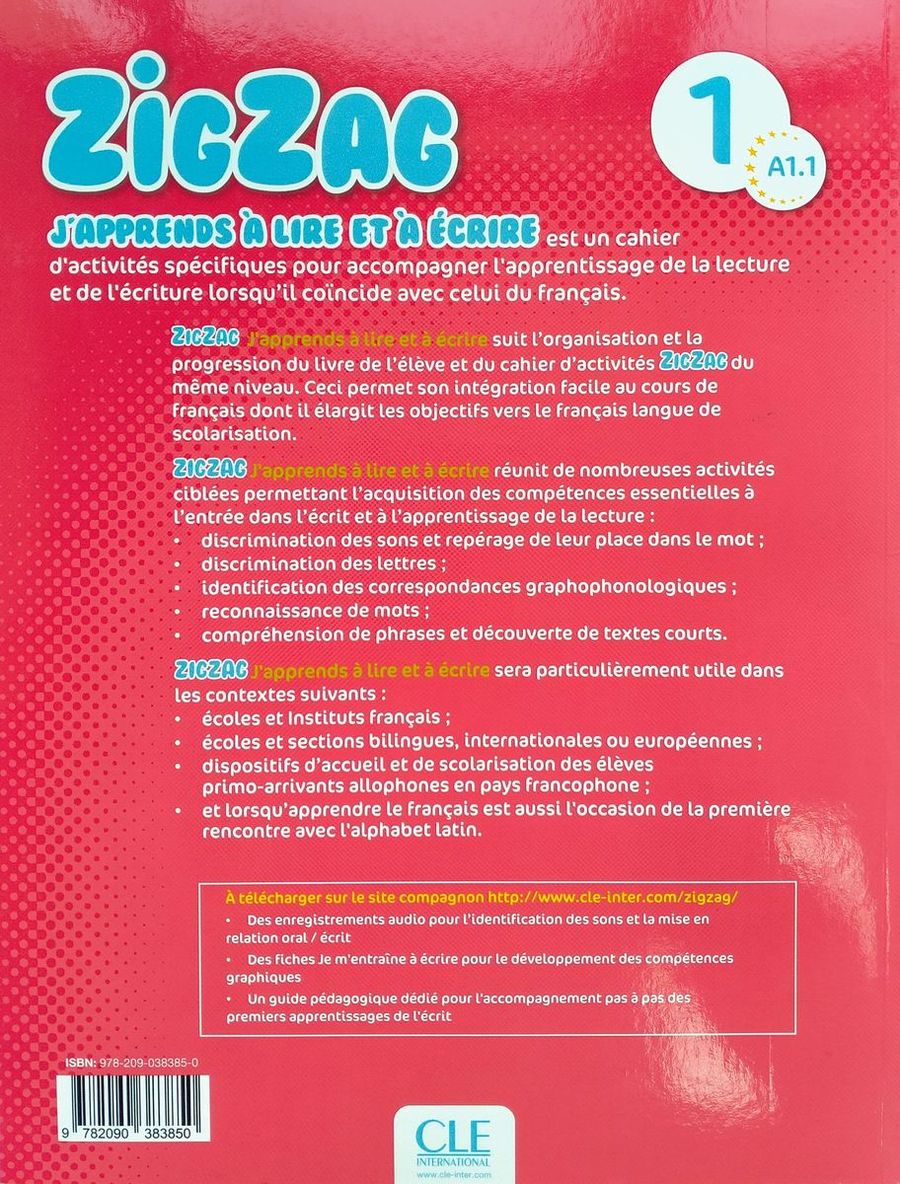Zigzag 1 A1.1 J’apprends a lire et a ecrire