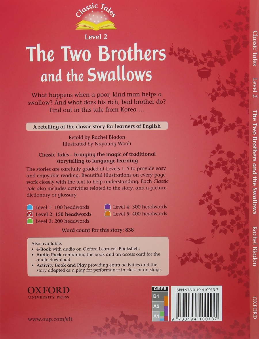Classic Tales Level 2 The Two Brothers and the Swallows with Audio Download (access card inside)