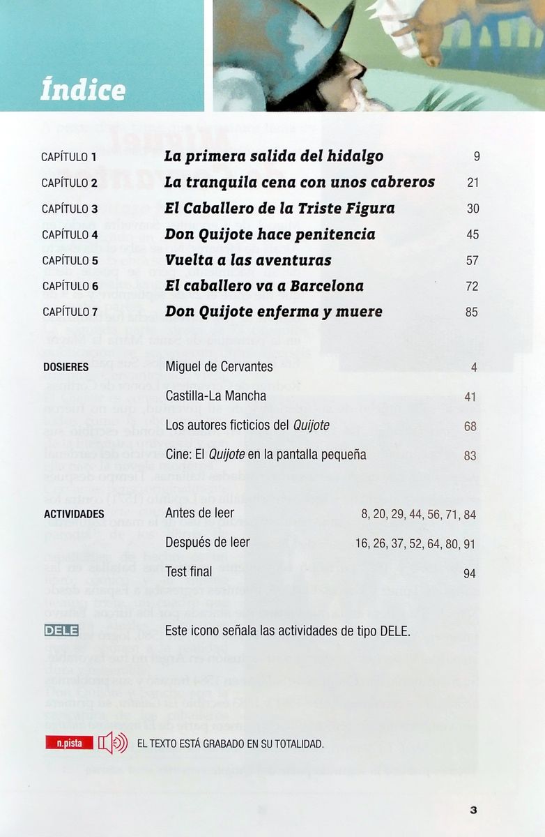 Leer y Aprender A2 Don Quijote de La Mancha + audio