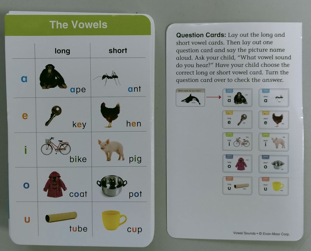 Learning Line Flashcards Vowel Sounds