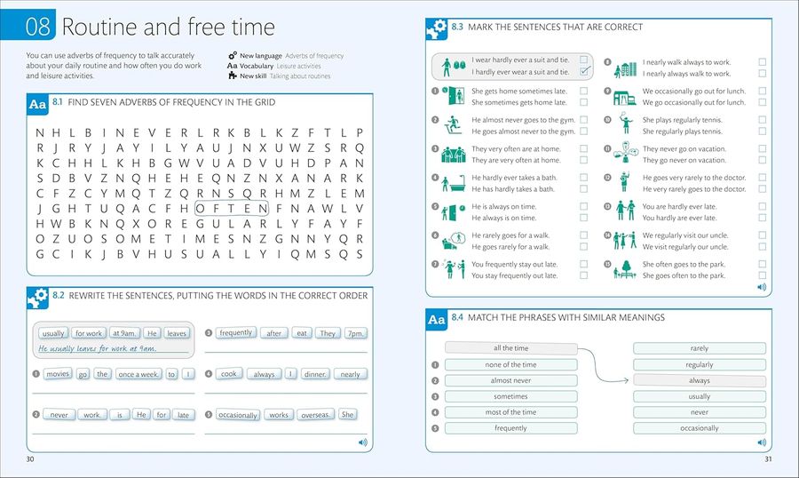 English for Everyone Level 3 Intermediate Practice Book with Online Audio