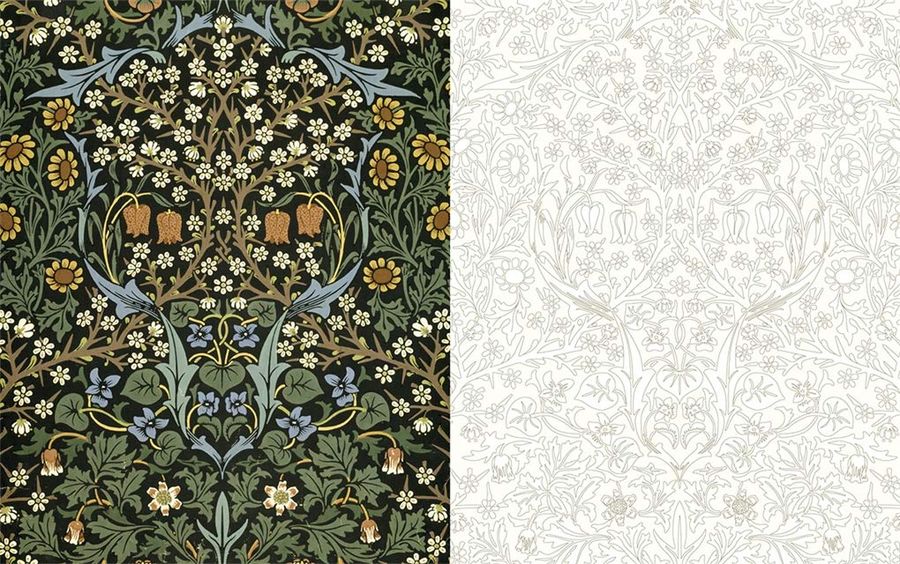 William Morris An Arts & Crafts Coloring Book (V&A Museum)
