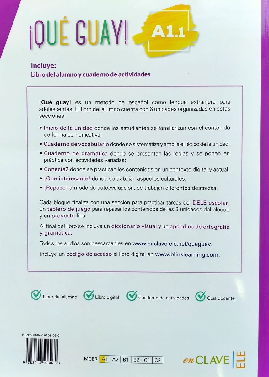 Que guay A1.1 Libro del alumno + Cuaderno de Actividades + Audio