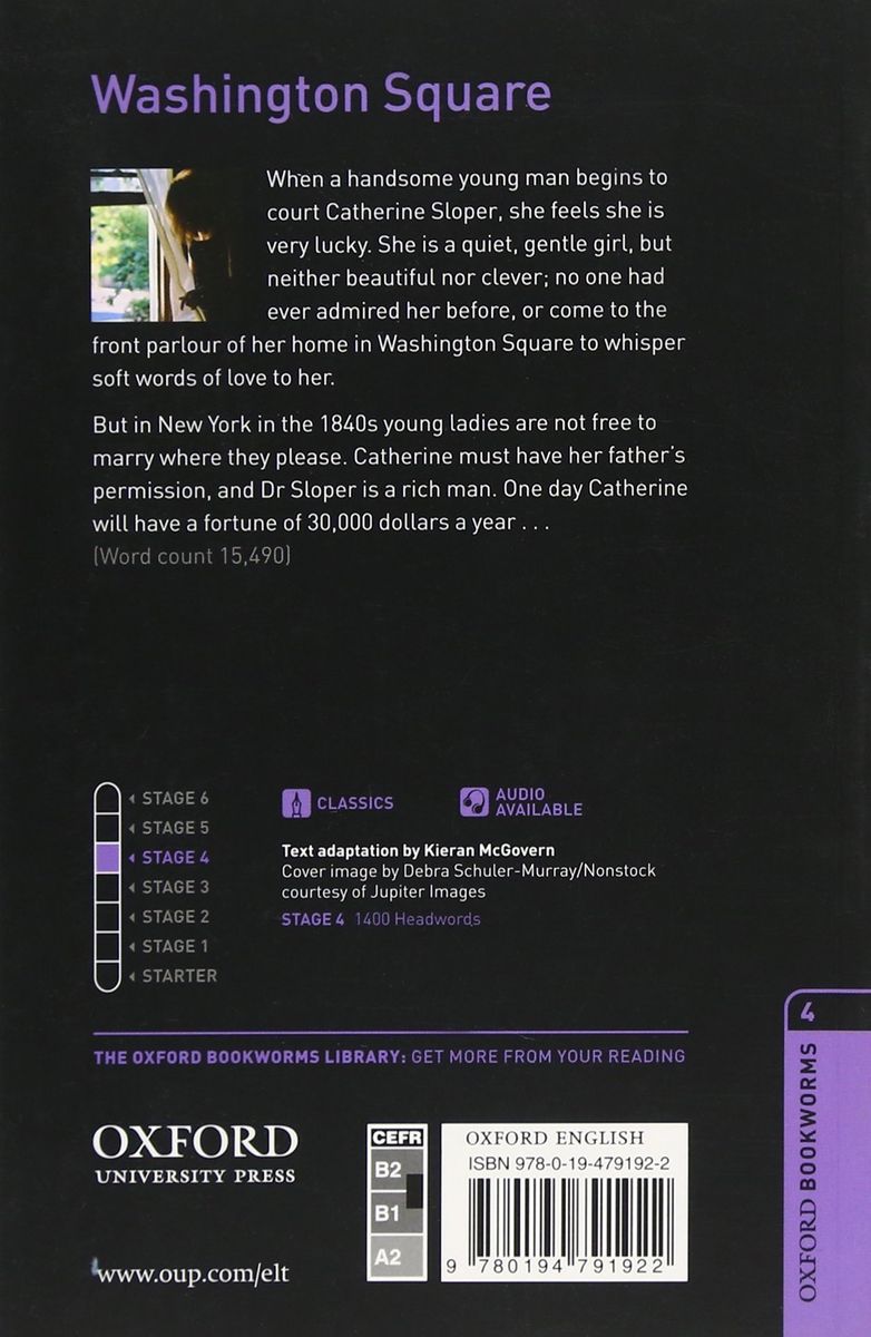 Oxford Bookworms Library 4 Washington Square with Audio Download (access card inside)