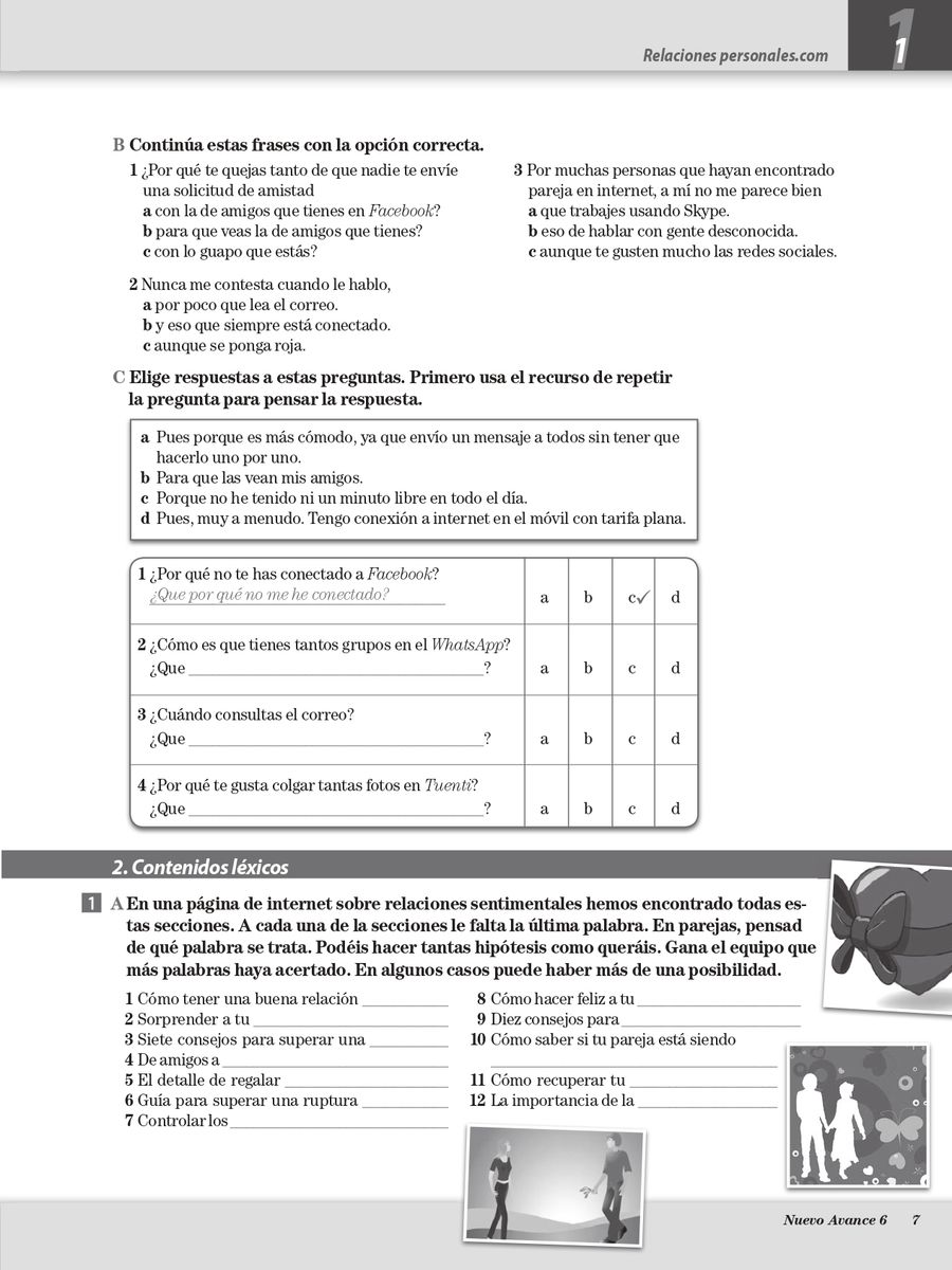 Nuevo Avance 6 Cuaderno de ejercicios + CD