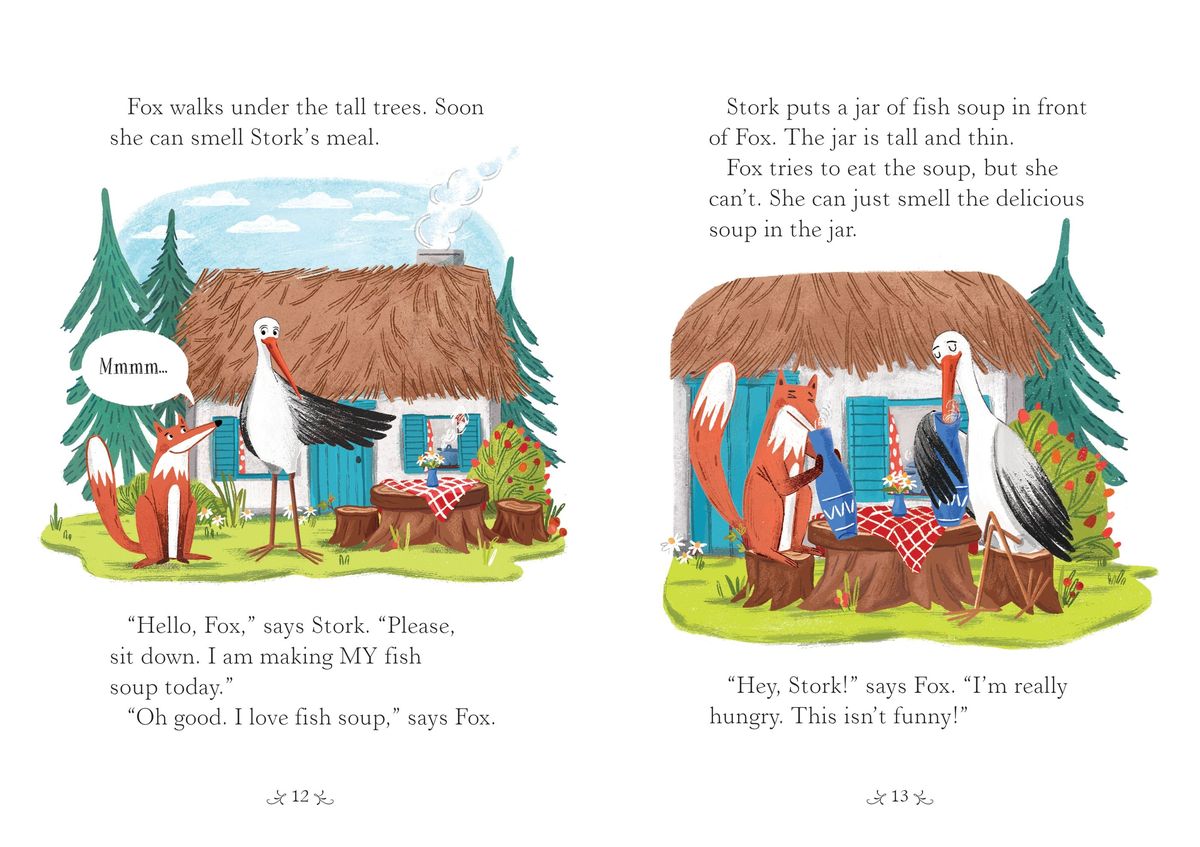 Usborne English Readers  Starter The Fox and the Stork