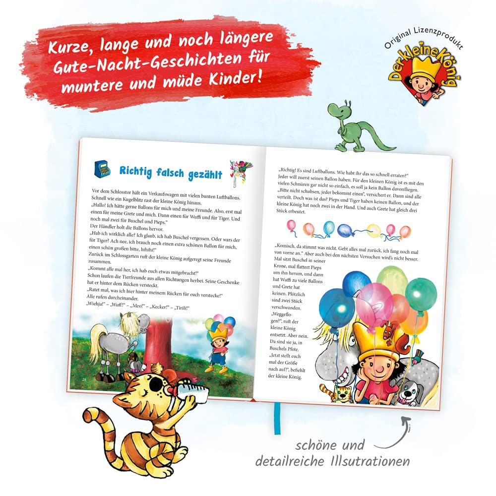 Trotsch Der kleine König Kinderbuch 1-2-3-4-5-6-7 Minuten-Geschichten Aber ich bin noch wach