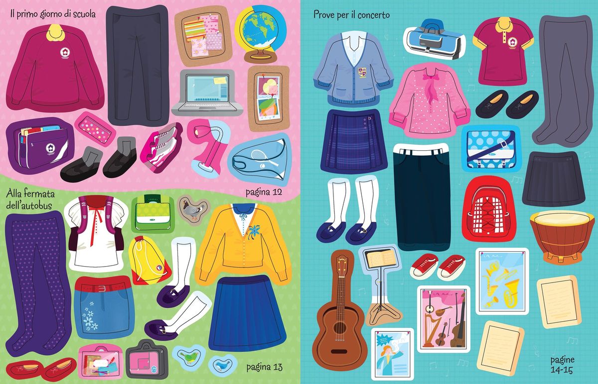 Usborne Sticker Dolly Dressing Back to School