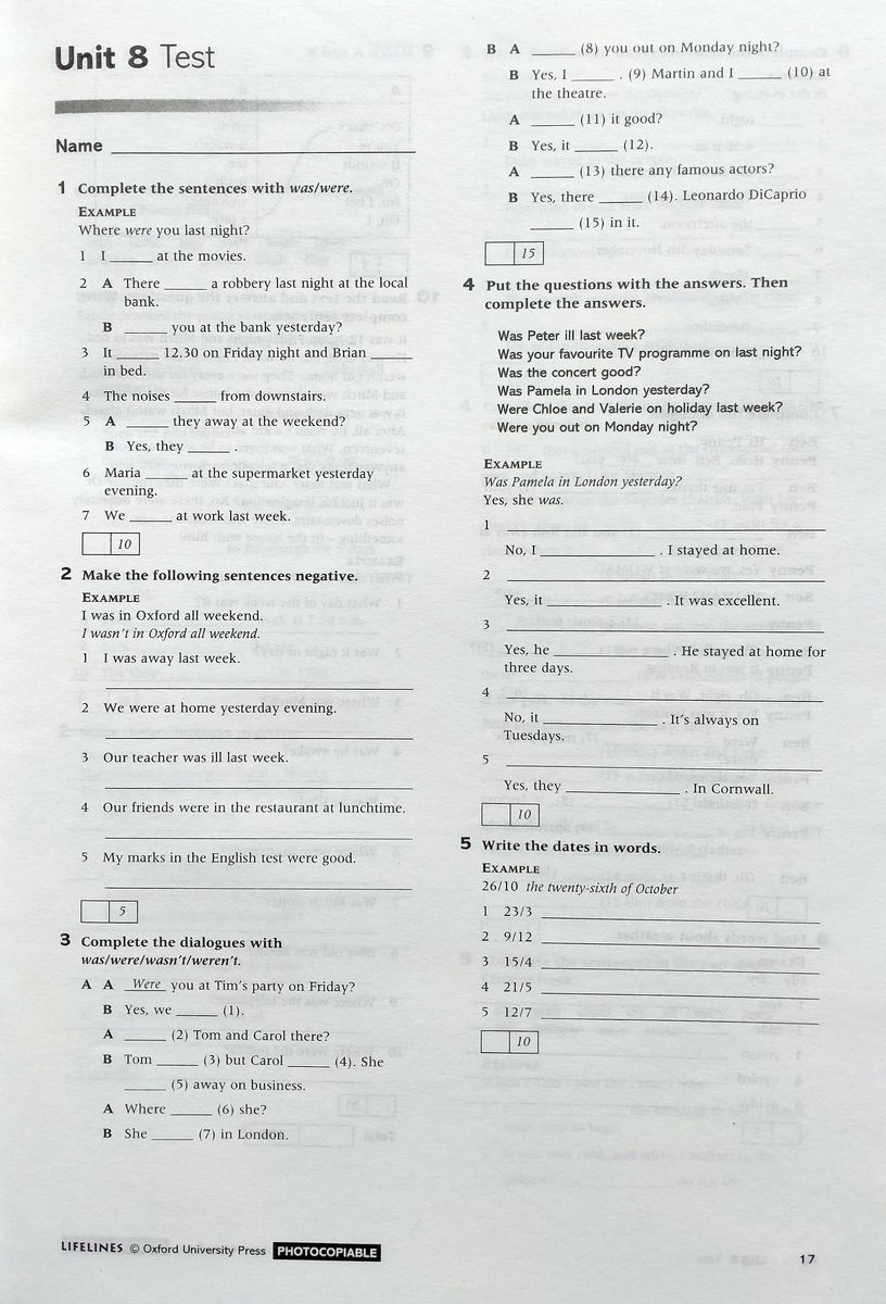Lifelines  Elementary Tests