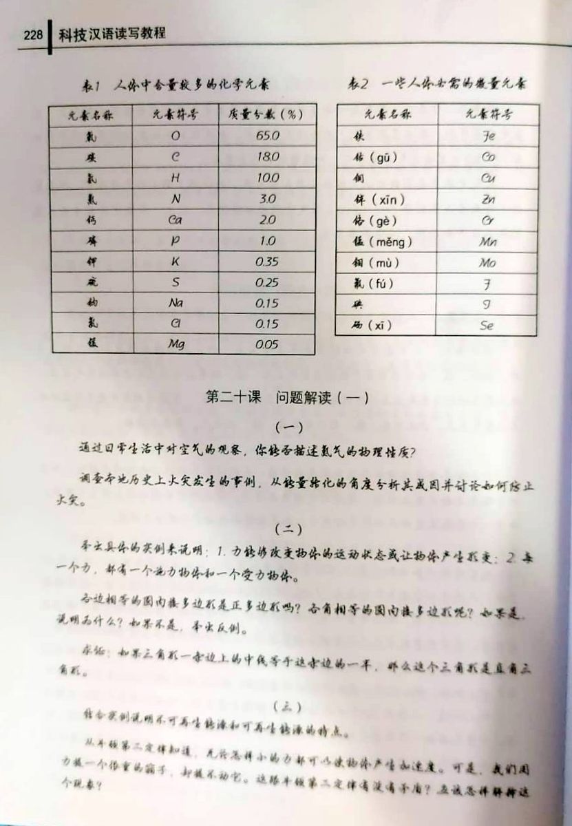 Chinese for Science and Technology Reading and Writing + audio online