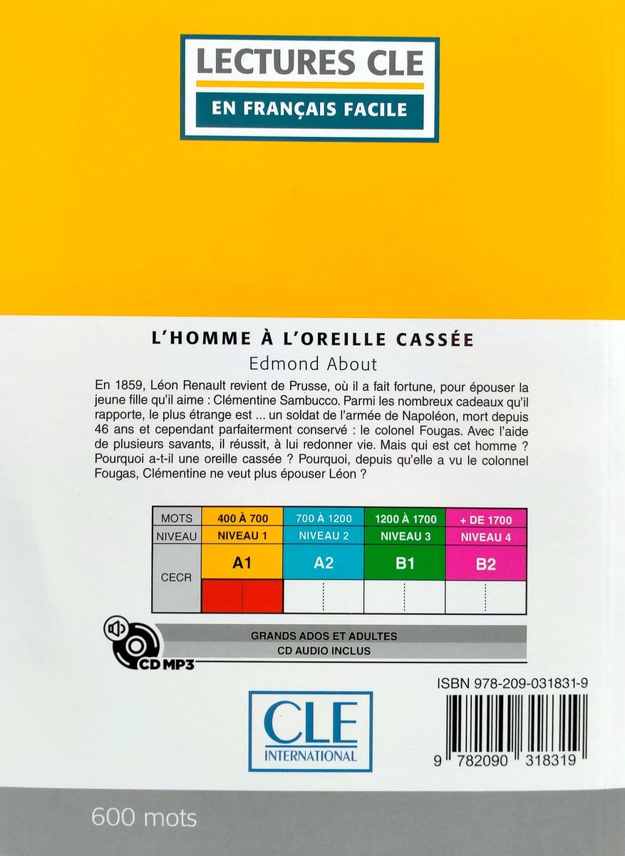 En Francais Facile 1 (A1) L'homme a l'oreille cassee + CD