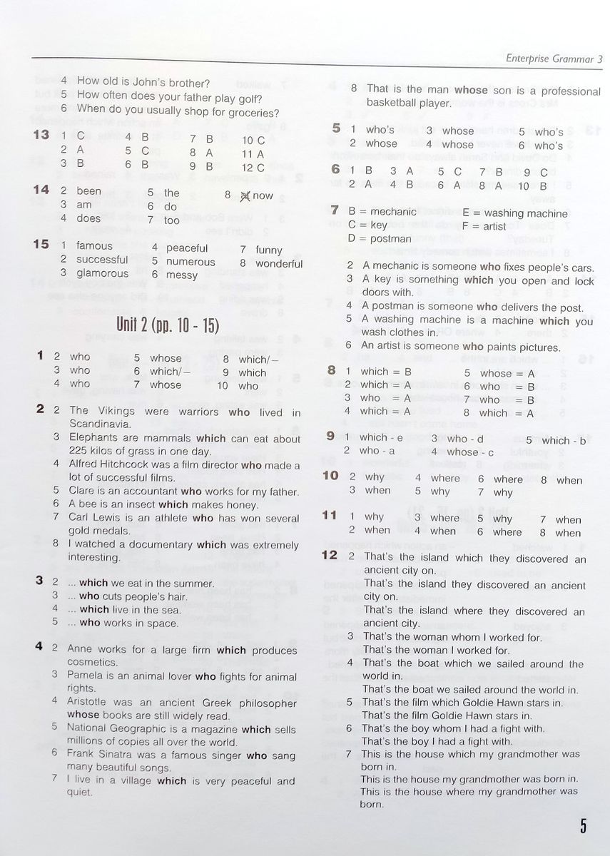 Enterprise 3 Pre-Intermediate Grammar Teacher's Book