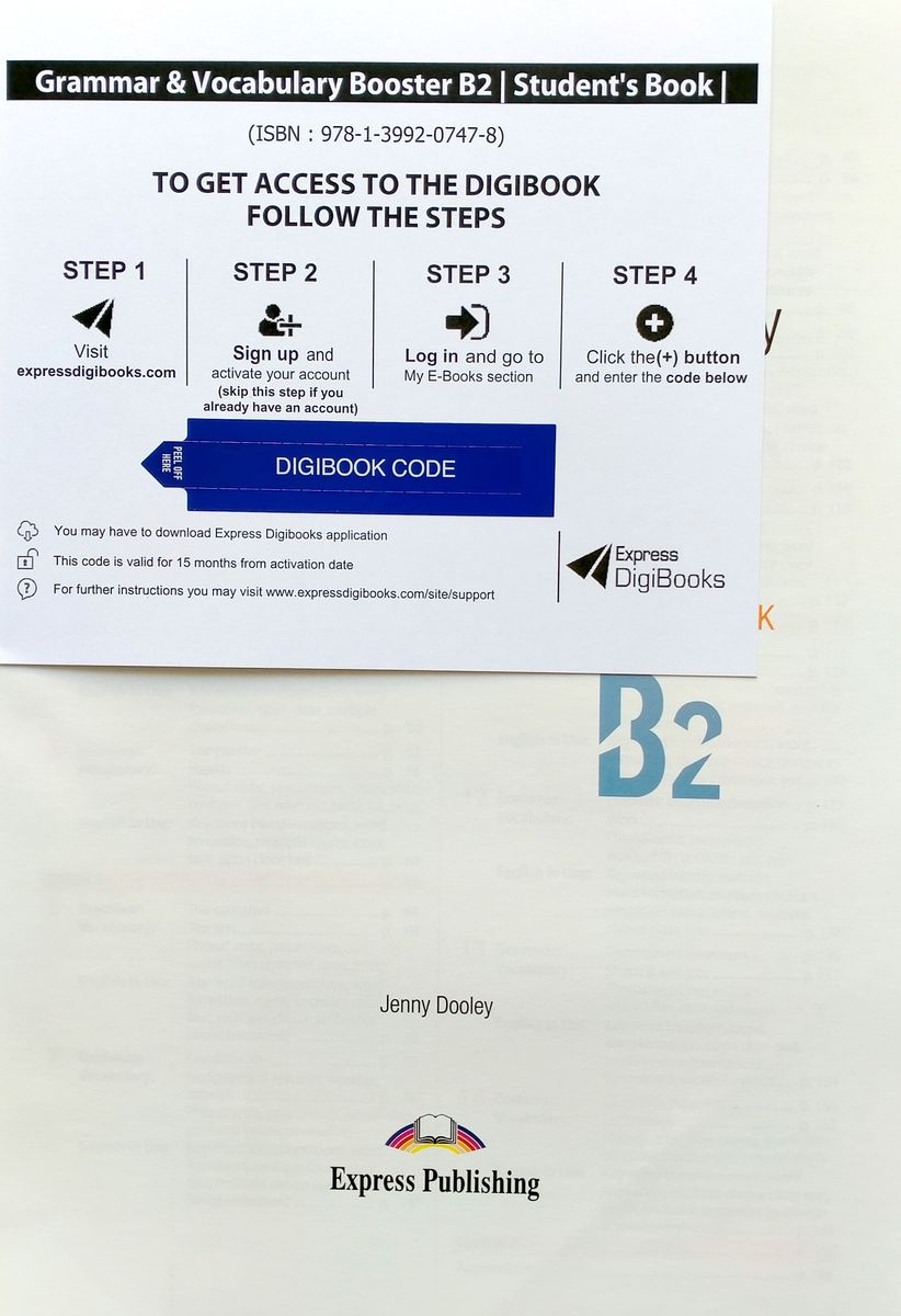 Grammar and Vocabulary Booster B2 Student's Book with Digibook