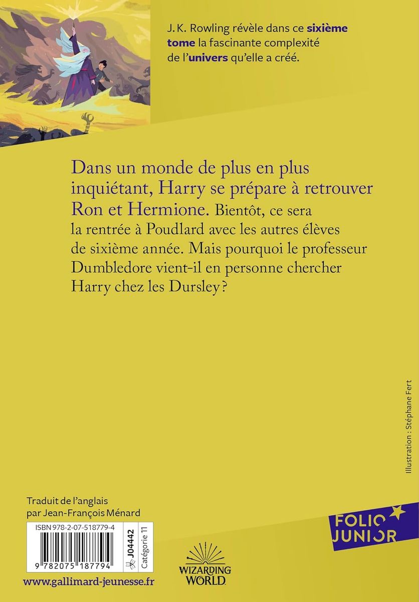 Harry Potter et le Prince de Sang-Mele (Гарри Поттер и Принц-полукровка) издание на французском