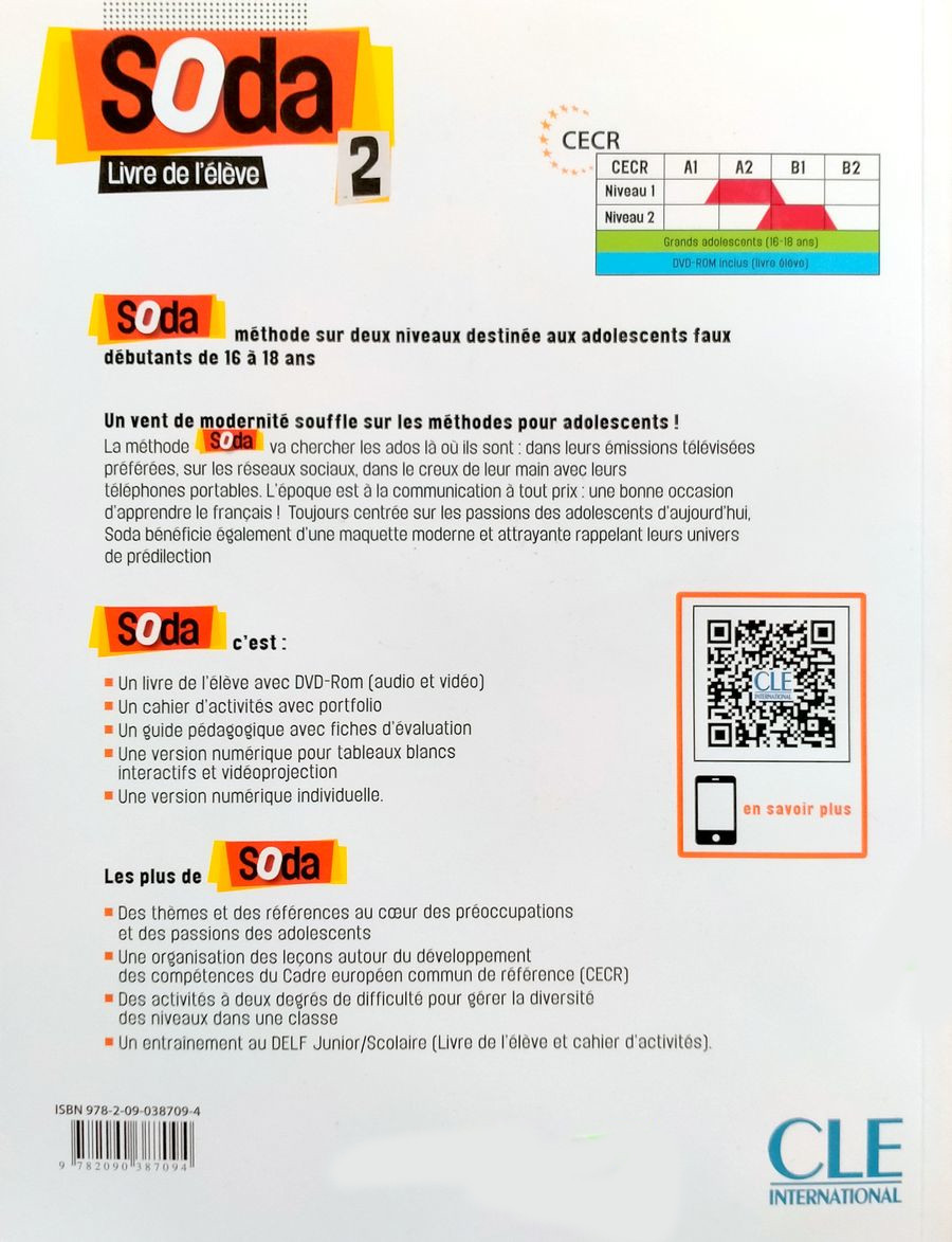 Soda 2 Livre de l'eleve + DVD-ROM