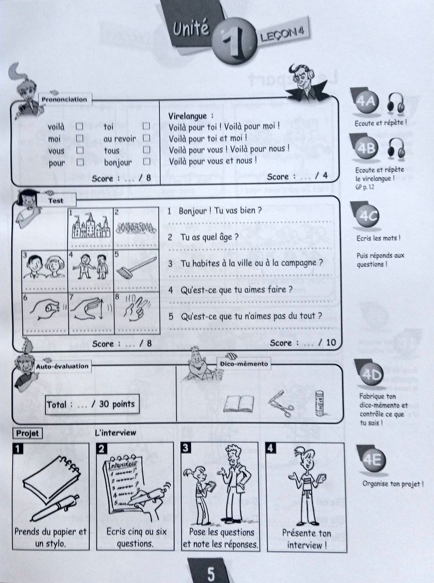 Alex et Zoe Plus 3 Cahier d'activites