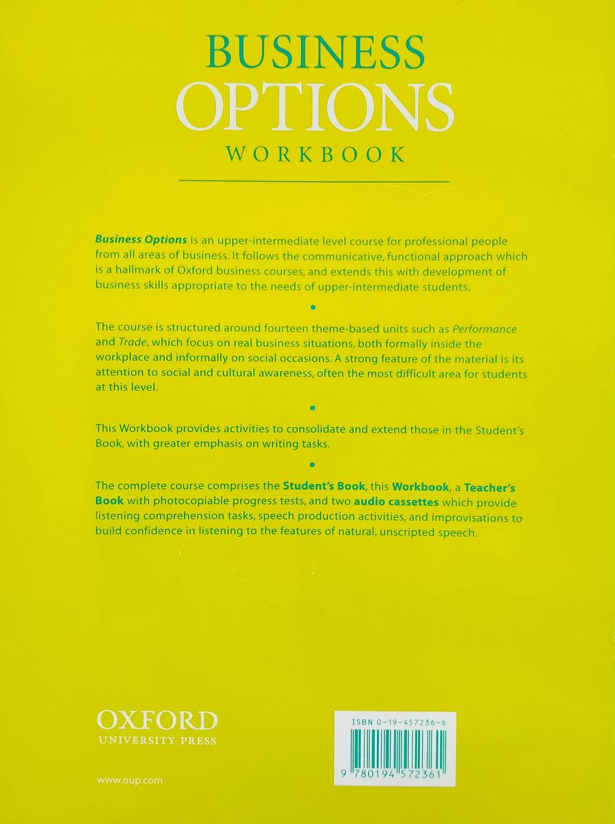 Business Options Workbook