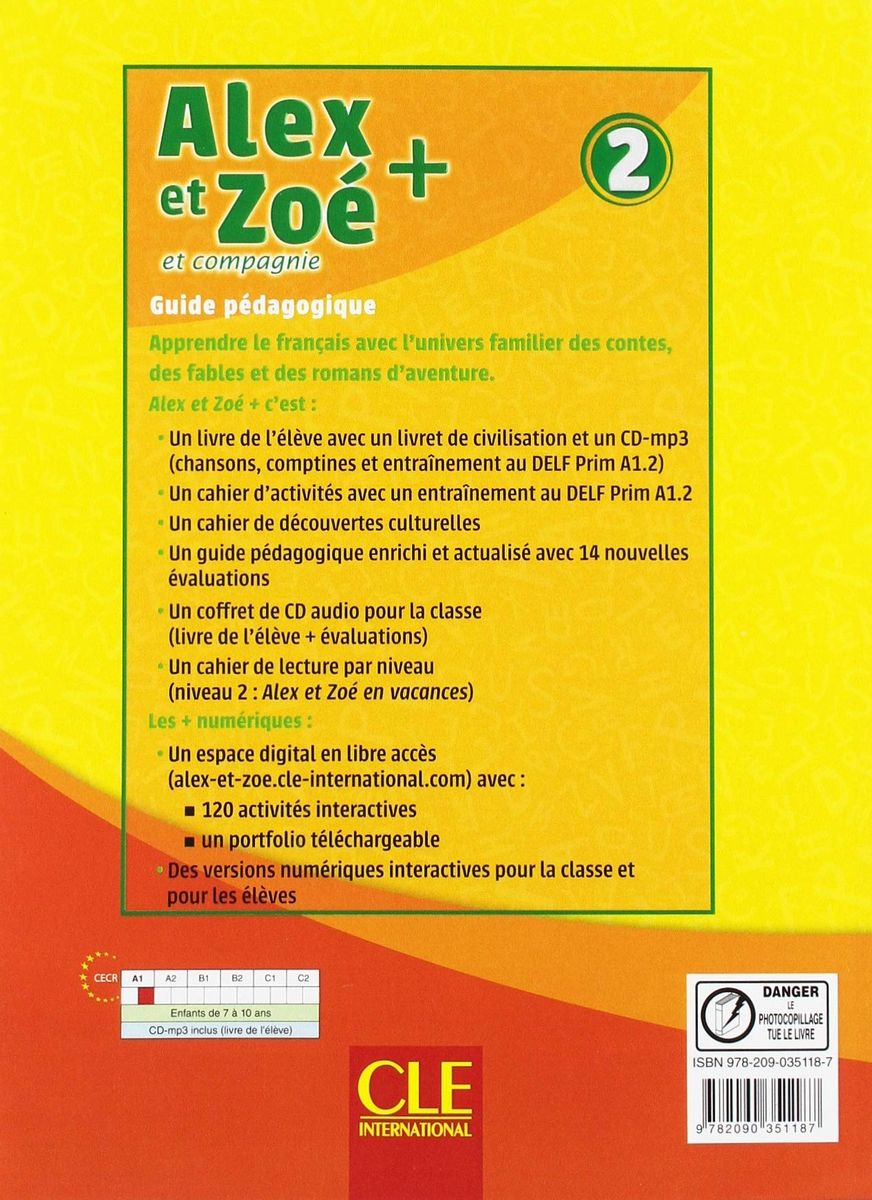 Alex et Zoe Plus 2 Guide pedagogique