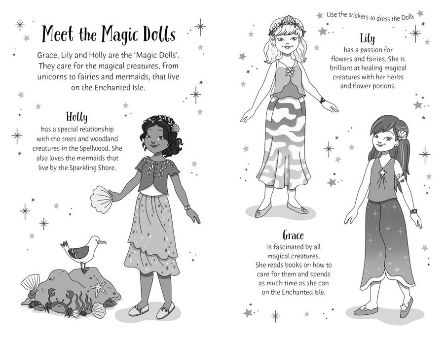 Usborne A Sticker Dolly Story Mermaid in Trouble