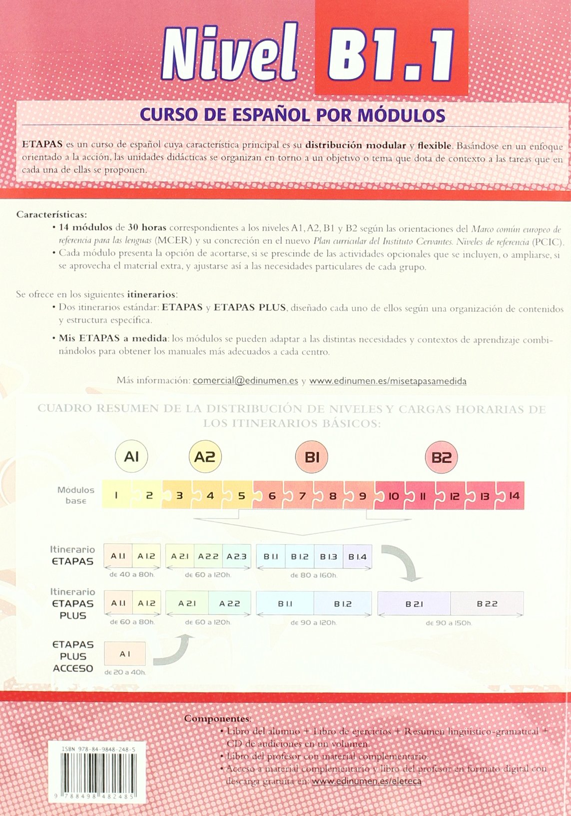 Etapas Plus B1.1 Libro del alumno + Libro de ejercicios + Resumen linguistico-gramatical + CD