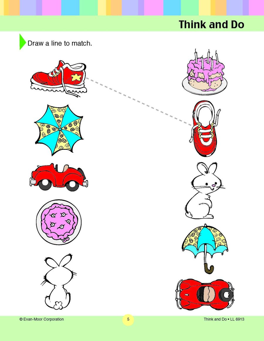Learning Line Workbooks Think and Do Grades PreK-K