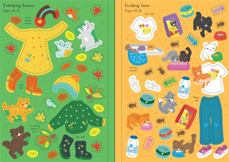 Usborne Sticker Dolly Dressing Puppies and Kittens