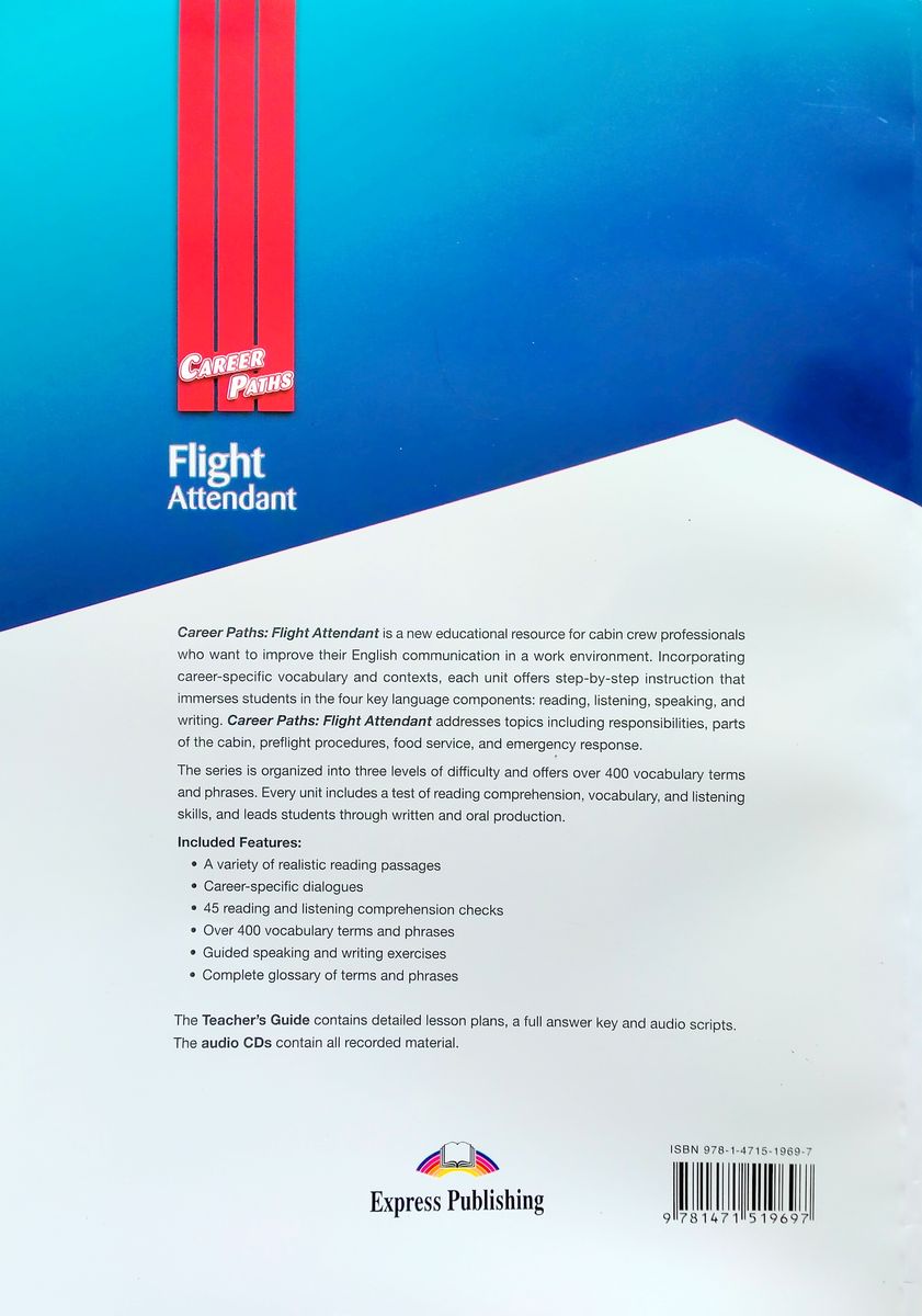 Career Paths Flight Attendant Teacher's Guide, Student's Book with Digibook and Online Audio