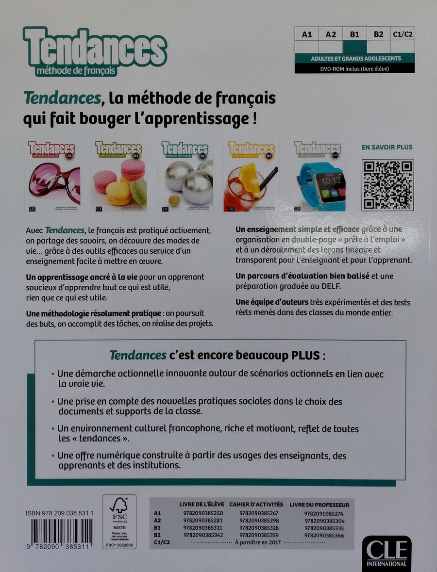 Tendances B1 Livre de l'eleve + DVD-ROM