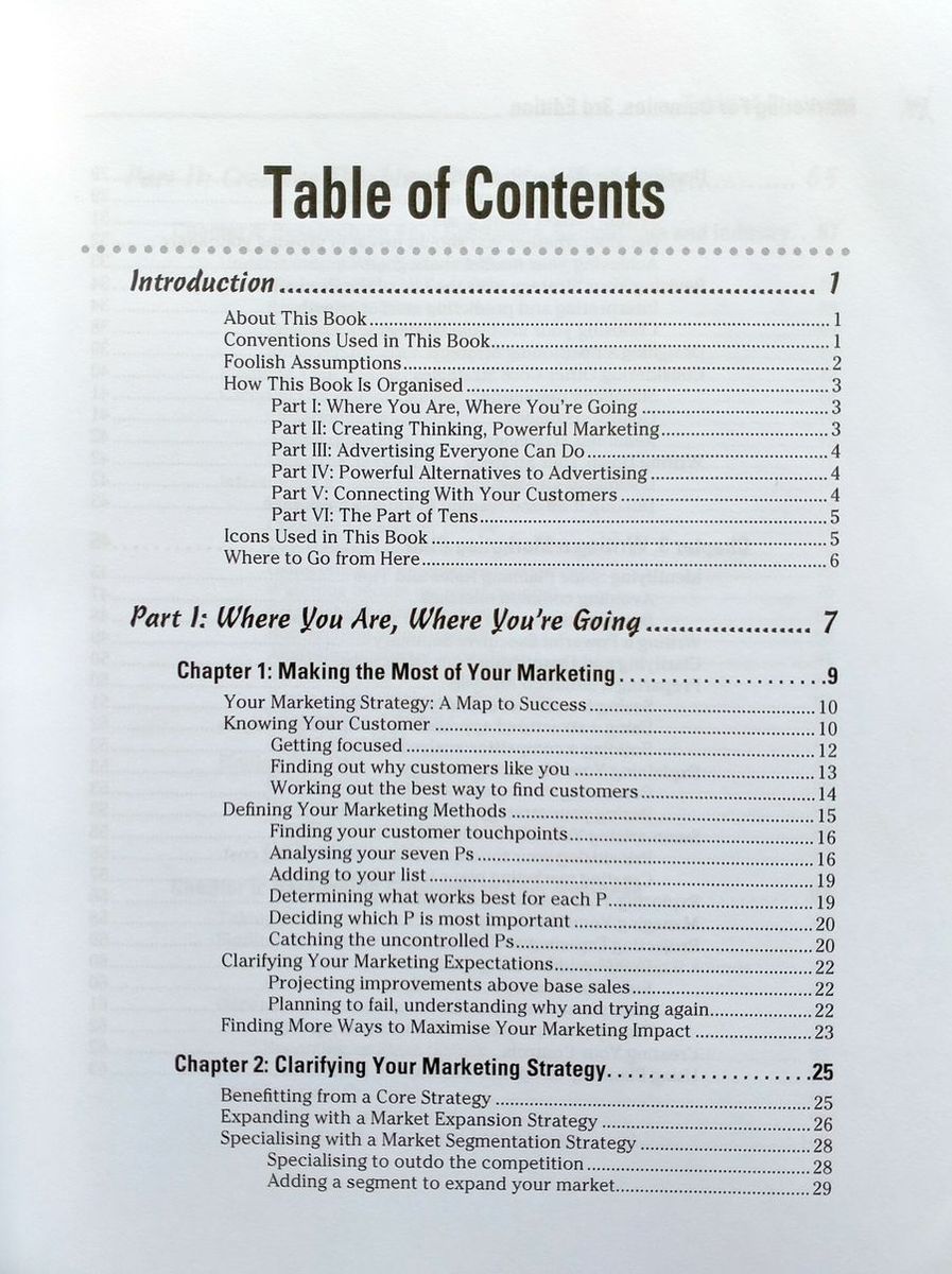 Marketing For Dummies