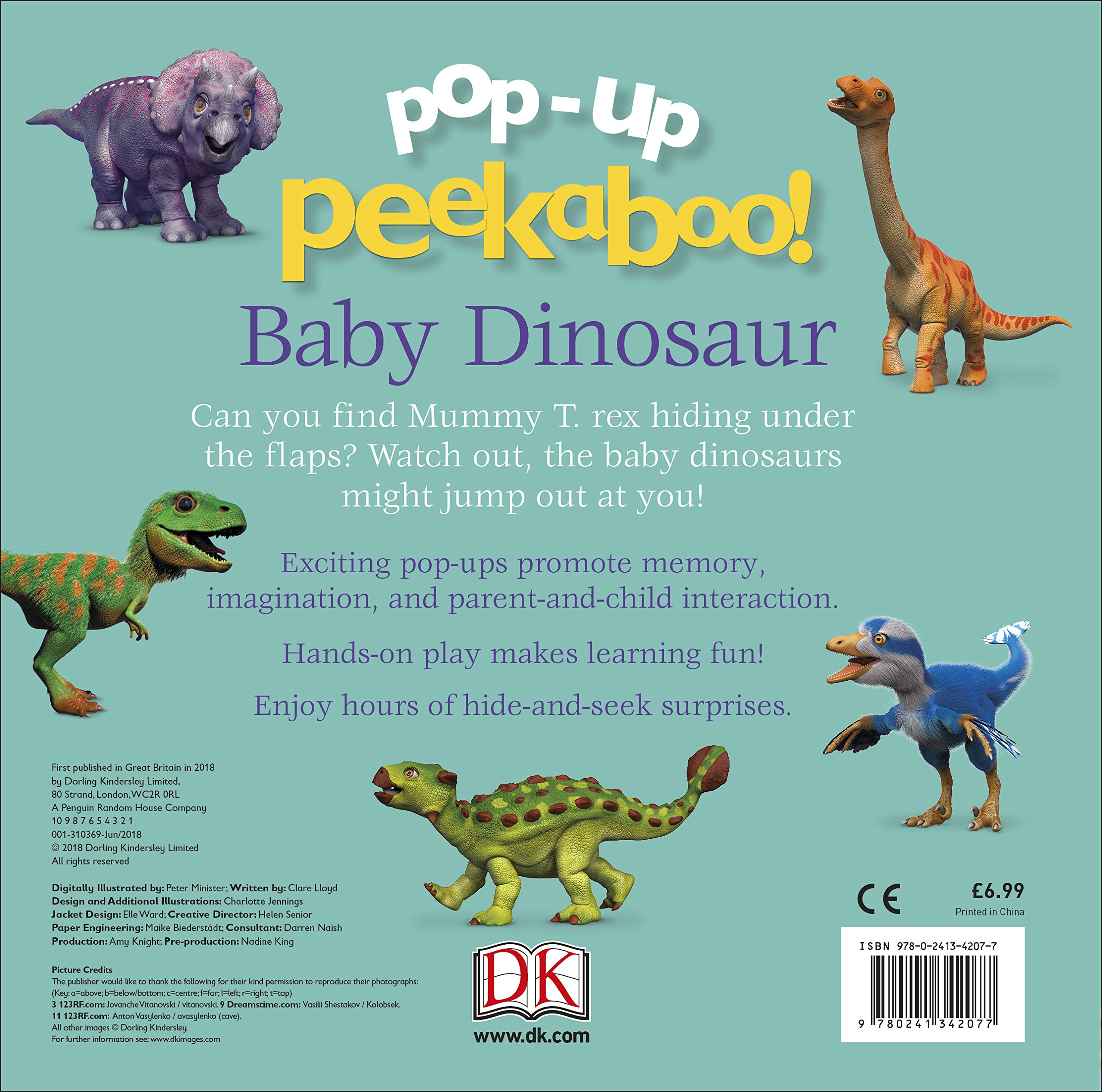 Pop-Up Peekaboo! Baby Dinosaur