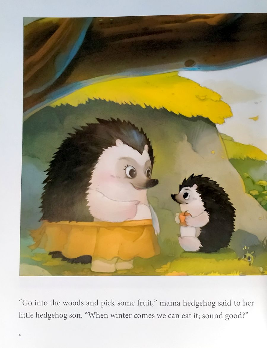 My First Chinese Storybooks Animals A Little Hedgehog Goes Fruit Picking