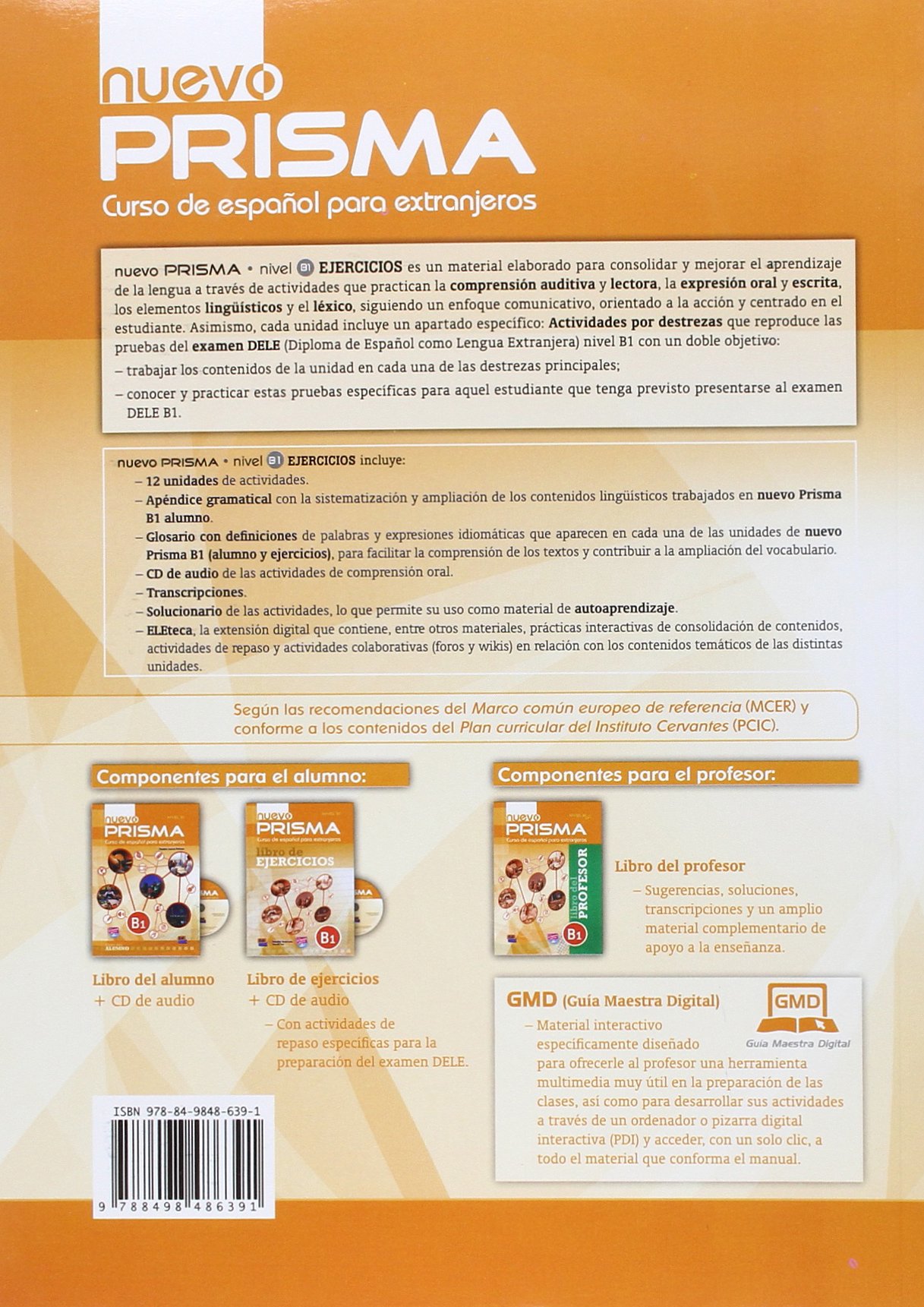 Nuevo Prisma B1 Libro de Ejercicios + CD