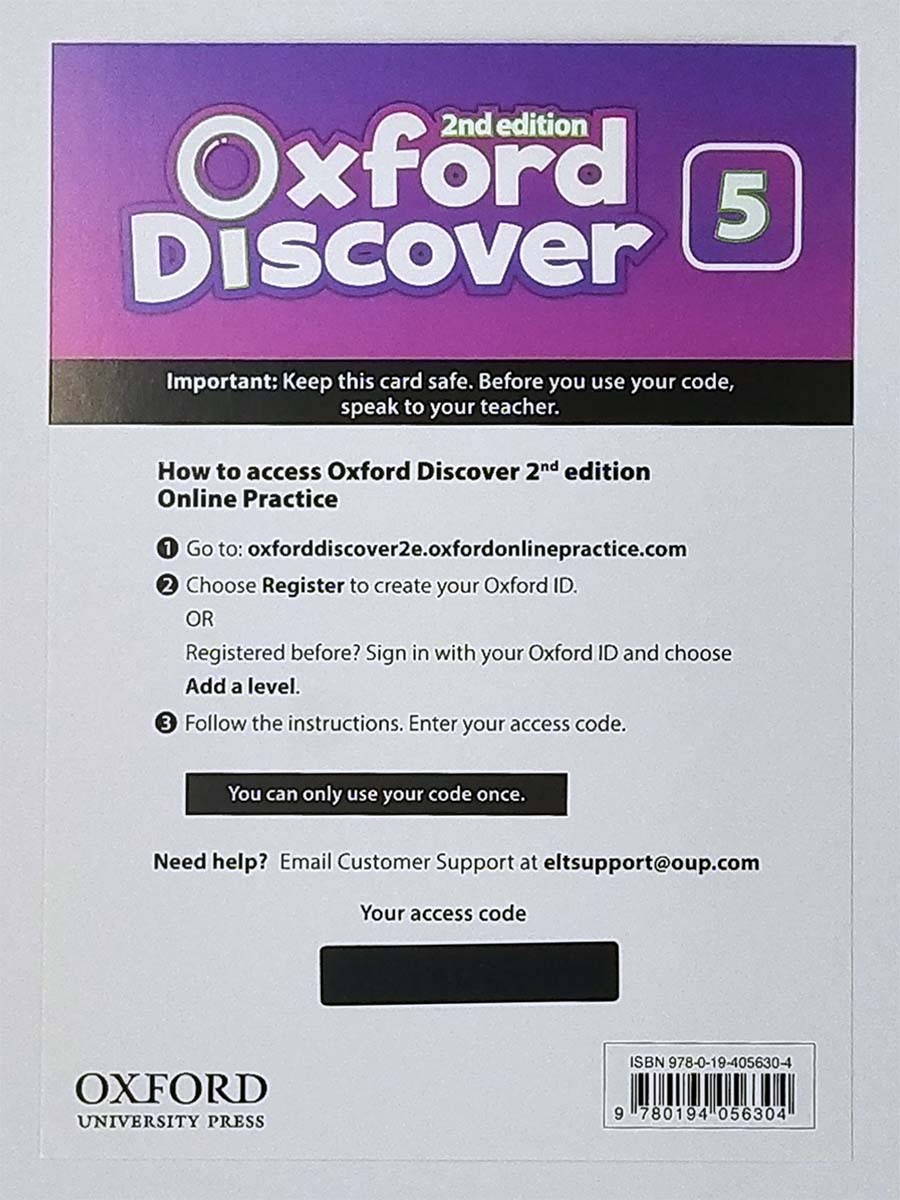 Oxford Discover (2nd edition) 5 Workbook with Online Practice