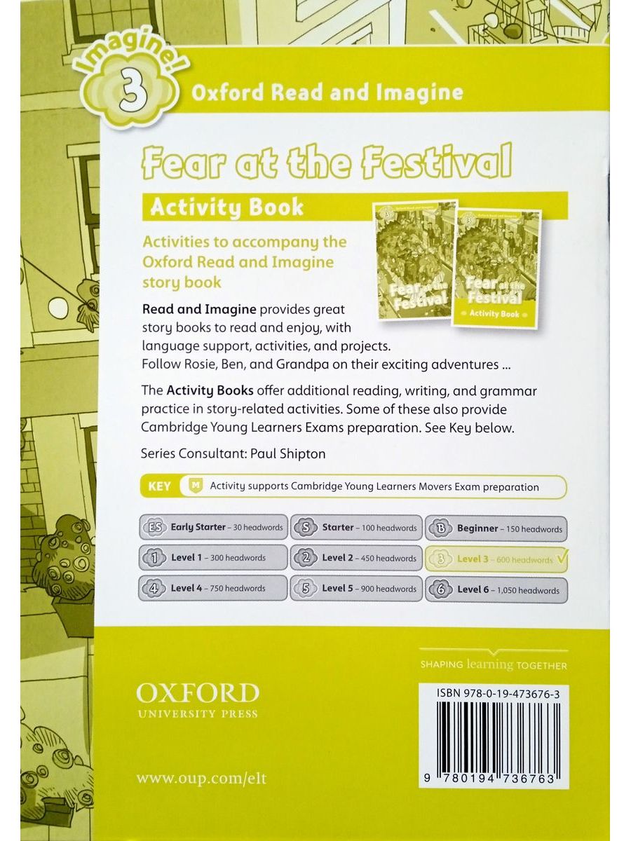 Oxford Read and Imagine 3 Fear at Festival Activity Book