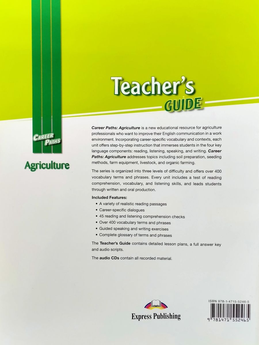 Career Paths Agriculture Teacher's Guide