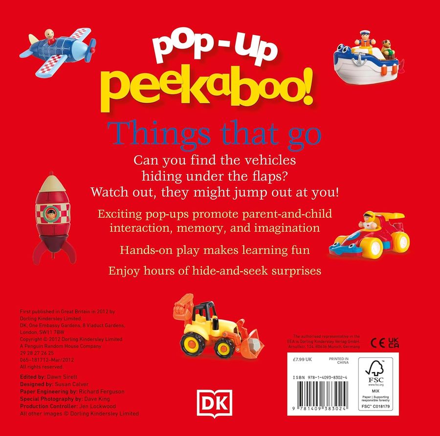 Pop-Up Peekaboo Things That Go