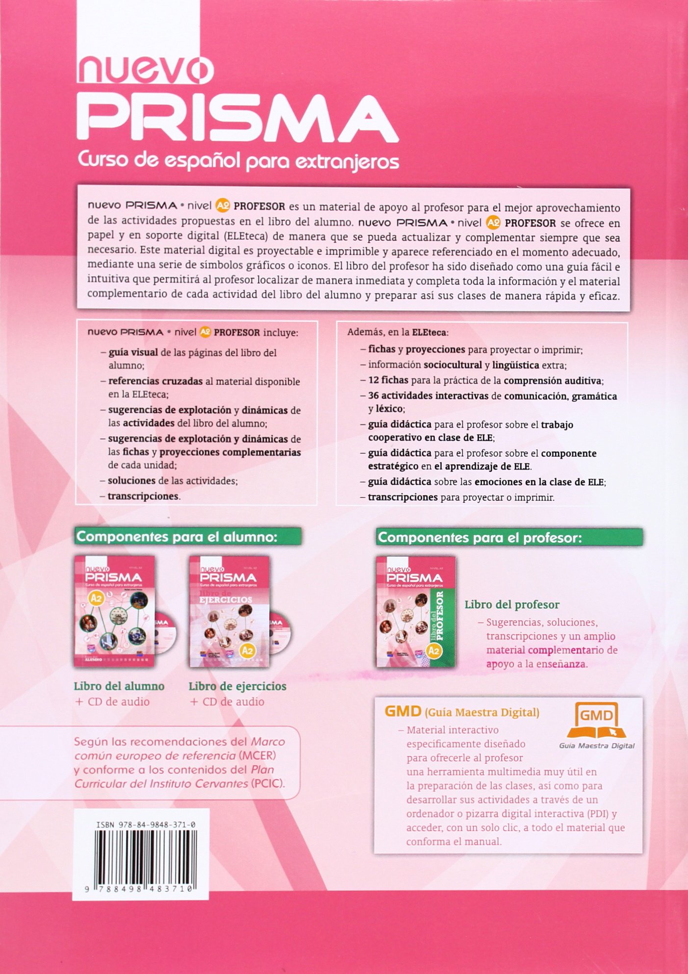 Nuevo Prisma A2 Libro Del Profesor + Extension Digital