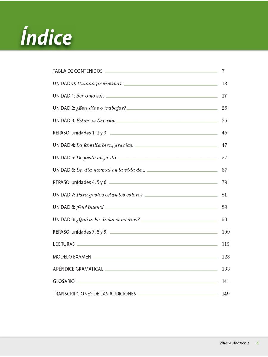 Nuevo Avance 1 Libro del alumno + CD