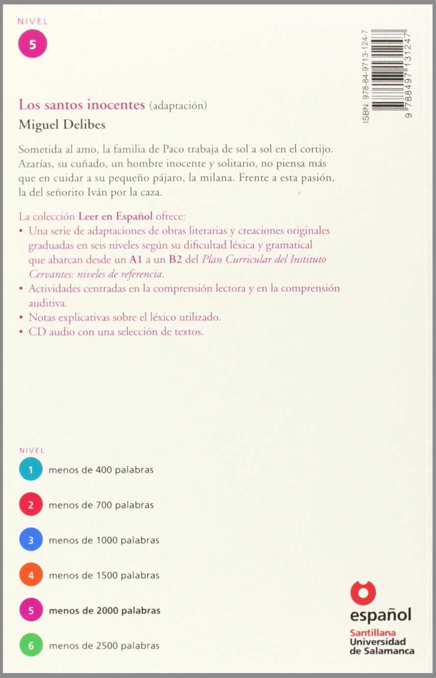 Leer En Espanol 5 Los Santos Inocentes + CD