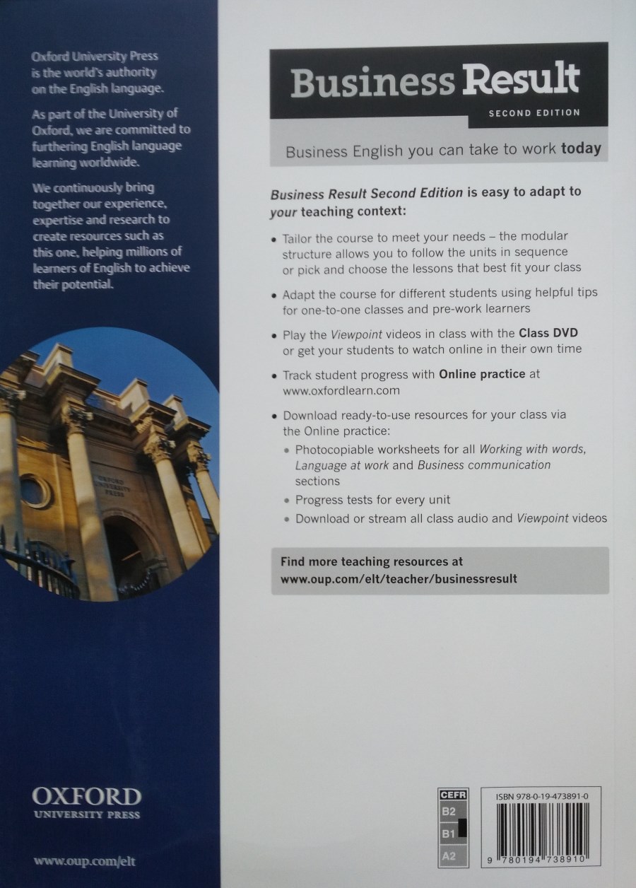 Business Result (2nd Edition) Intermediate Teacher's Book and DVD