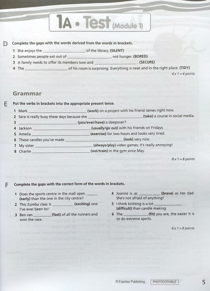Right On! 4 Test Booklet