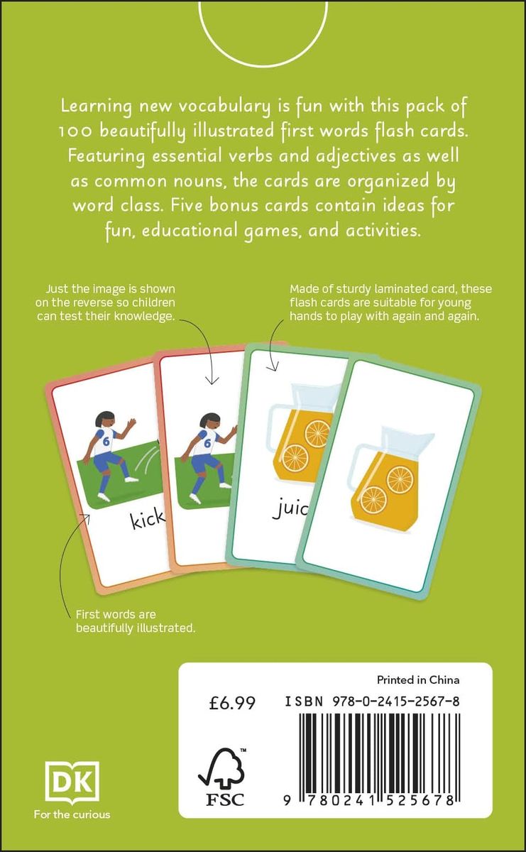 English for Everyone Junior First Words Flash Cards