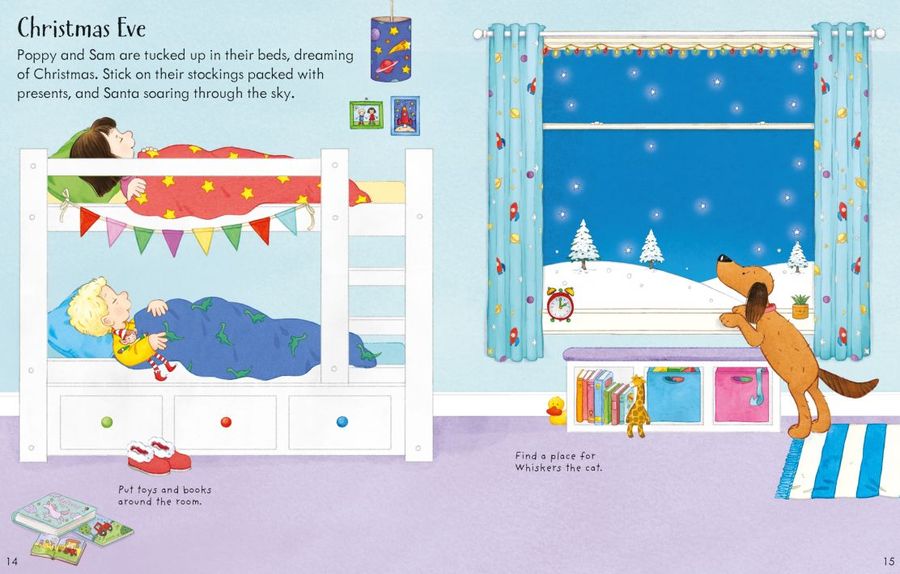 Usborne Poppy and Sam's Christmas Sticker Book