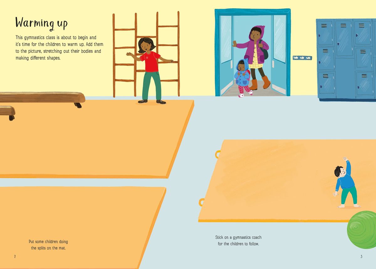 Usborne Little First Stickers Gymnastics