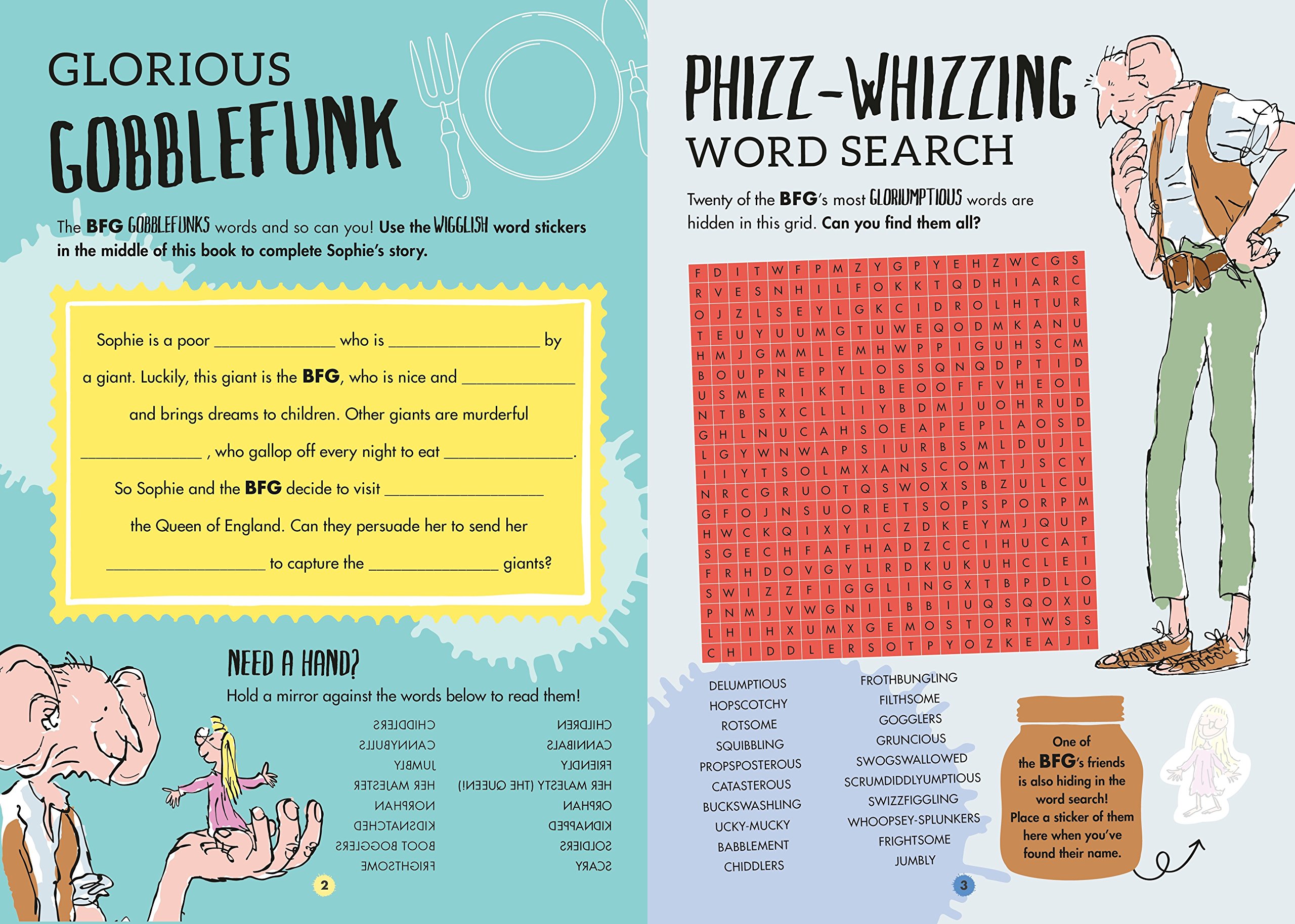 The BFG's Gloriumptious Sticker Activity Book