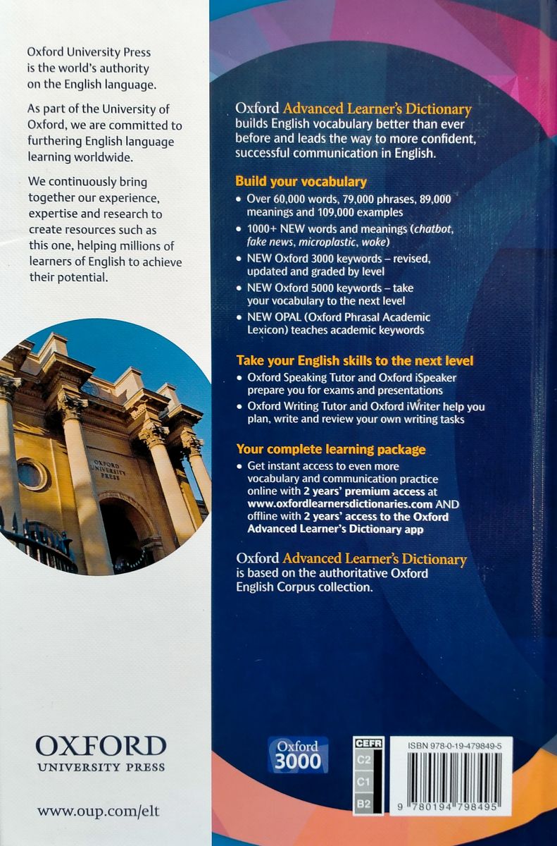 Oxford Advanced Learner's Dictionary Hardback with 2 years' access to premium online