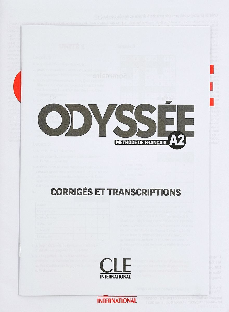 Odyssee A2 Cahier d'activites + Audio en ligne