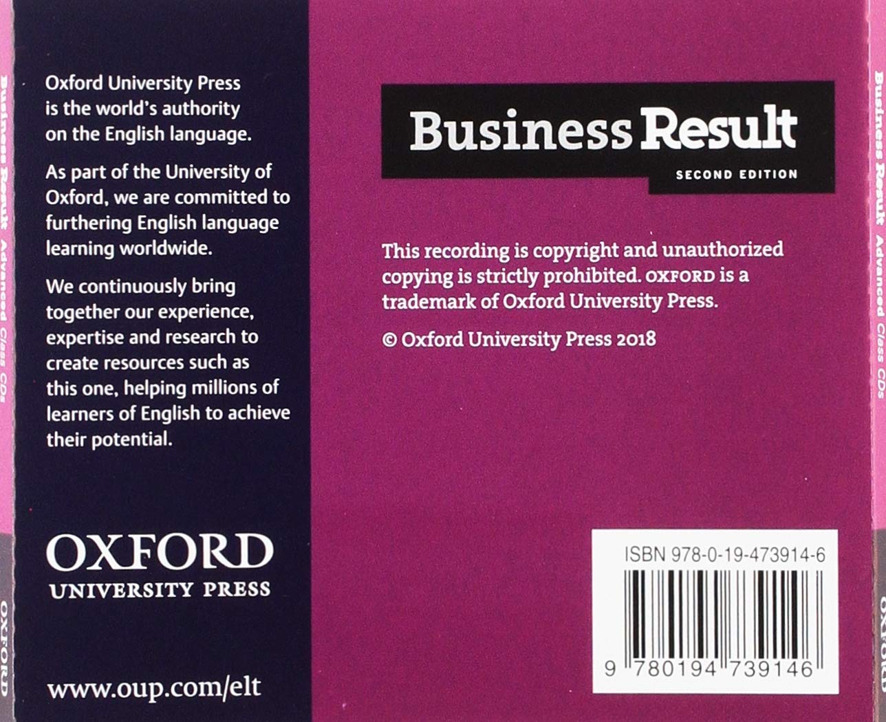 Business Result (2nd Edition) Advanced Class Audio CDs