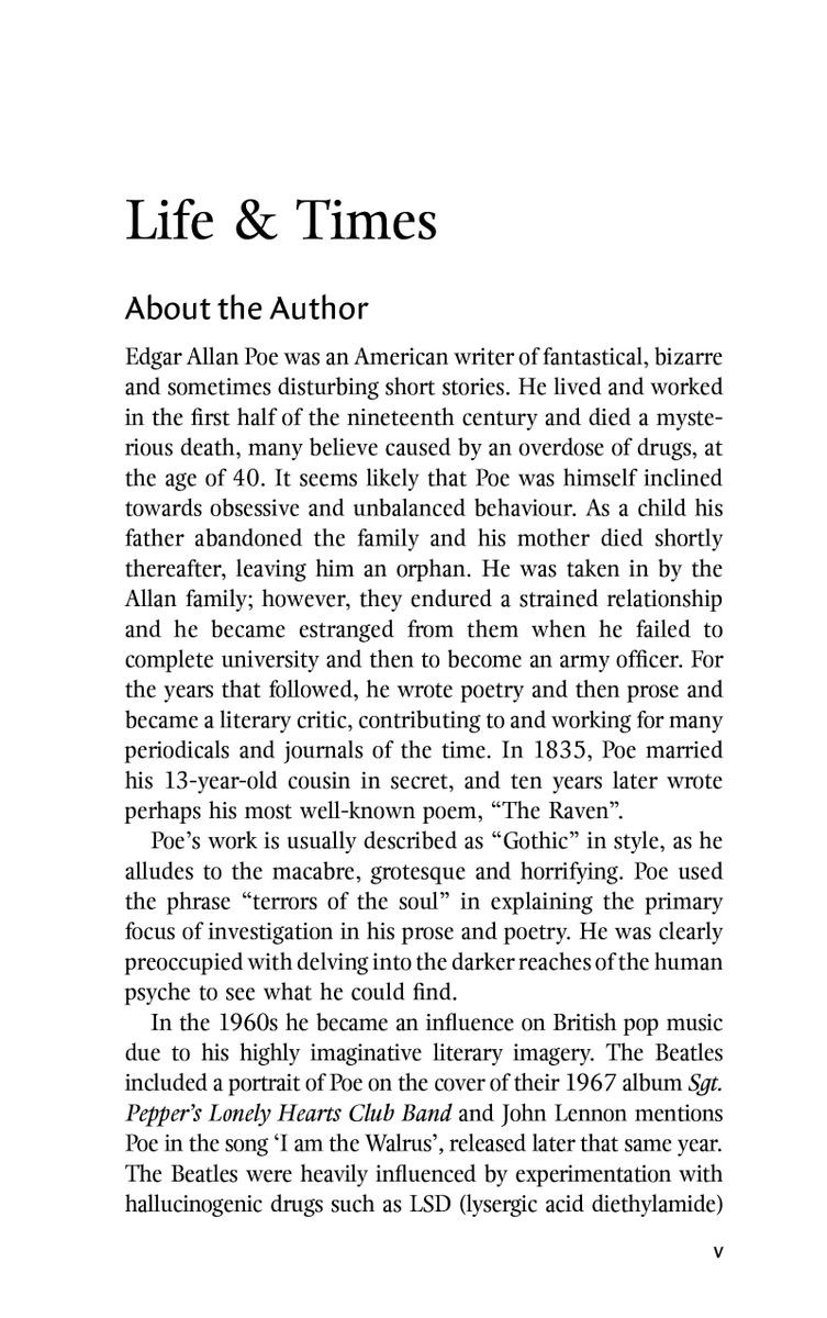 The Raven and Other Selected Poems