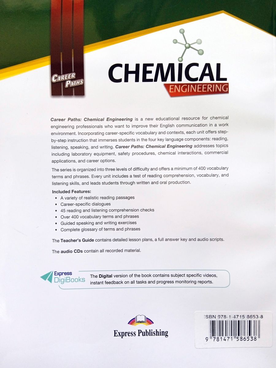 Career Paths Chemical Engineering Teacher's Guide, Student's Book with Digibook and Online Audio